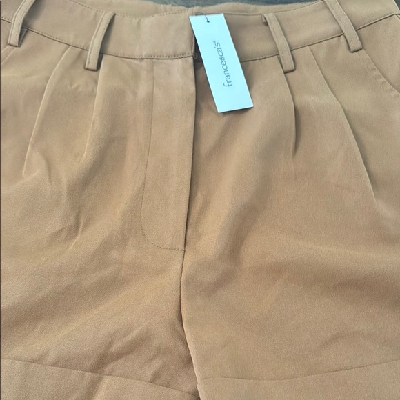 Francesca's Collections‎ High Waist Rolled Hem Tan Shorts Women’s Size Medium - Picture 3 of 12